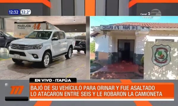 Bajó de su vehículo para orinar y fue asaltado | Telefuturo