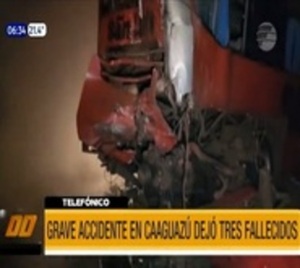 Caaguazú: Accidente de tránsito sega la vida de tres personas - Paraguay.com