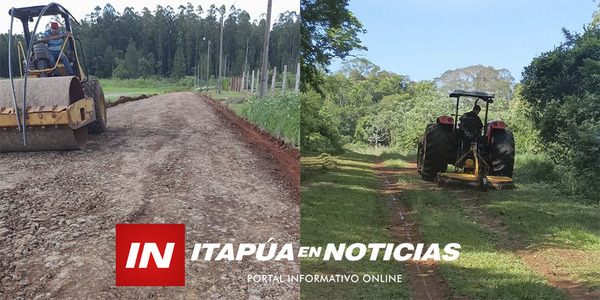 OBRAS VIALES SIGUEN AVANZANDO EN EL DISTRITO DE CAMBYRETÁ - Itapúa Noticias