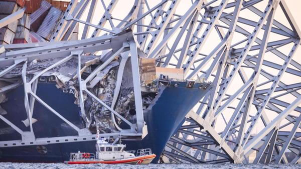 El puente caido de Baltimore: 11 millones de vehículos al año e inmortalizado en The Wire