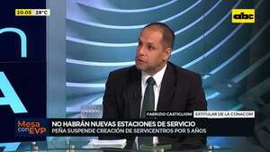 Video: suspensión para nuevas estaciones de servicios por 5 años  - Mesa de Periodistas - ABC Color