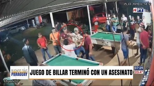 Juego de billar termina con una muerte en Curuguaty - Noticias Paraguay