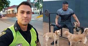 La Nación / Viral: Carlos Ruiz, el agente policial que rescata perros