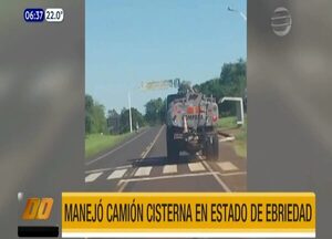 Manejó camión cisterna borracho y fue detenido en Misiones | Telefuturo