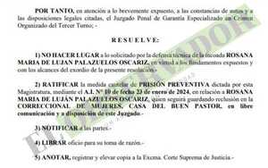 Abogada que habría favorecido a presunto narco seguirá en el Buen Pastor 