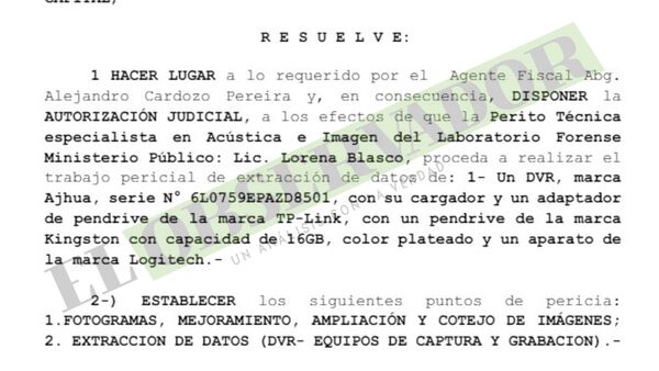 Ordenan extracción de datos para peritaje de imagen y acústica en causa de tráfico de armas