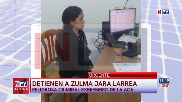 Se entregó Zulma Jara Larrea, exmiembro de un grupo criminal - Noticias Paraguay