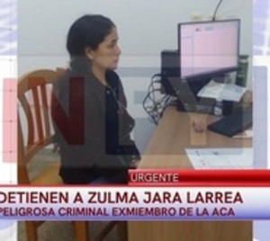 Se entregó Zulma Jara Larrea, exmiembro de un grupo criminal - Paraguay.com