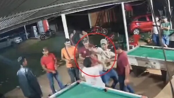 Video: Circuito cerrado capta un homicidio durante juego de billar en Curuguaty