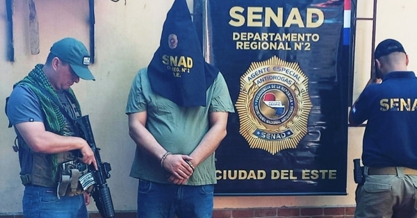 SENAD captura a abogado paraguayo buscado por la justicia brasileña por narcotráfico