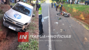 GRAVE ACCIDENTE EN TRINIDAD DEJÓ A MOTOCICLISTA LESIONADO  - Itapúa Noticias