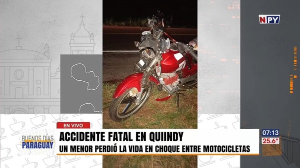 Motociclistas chocan entre sí y dejan un muerto en Quiindy - Noticias Paraguay