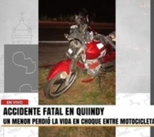 Motociclistas chocan entre sí y dejan un muerto en Quiindy - Paraguay.com