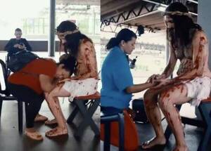 [VIDEO] Jesús se sentó en terminal de bus y emocionó al rollo