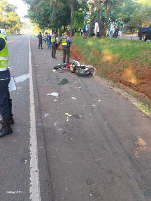Motociclista herido en accidente en Trinidad