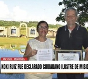 Koki Ruíz es reconocido como hijo dilecto de Misiones - Paraguay.com