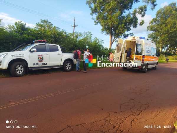 Hombre muere tras caer de su motocicleta en Edelira