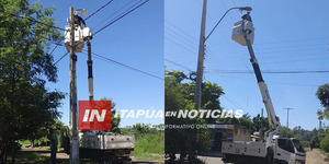 ANDE REALIZA TRABAJOS DE MEJORAS DE INFRAESTRUCTURA URBANA EN CARMEN DEL PNÁ. - Itapúa Noticias