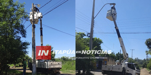 ANDE REALIZA TRABAJOS DE MEJORAS DE INFRAESTRUCTURA URBANA EN CARMEN DEL PNÁ. - Itapúa Noticias