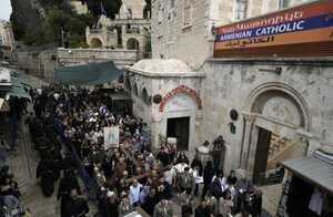 En Jerusalén, palestinos cristianos reducen rituales de Viernes Santo - San Lorenzo Hoy