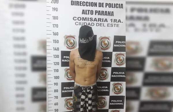 Detienen a presunto autor de robo a extranjero en el microcentro de Ciudad del Este - ABC en el Este - ABC Color