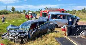 La Nación / Carapeguá: reportan una persona fallecida y siete heridos en accidente vial