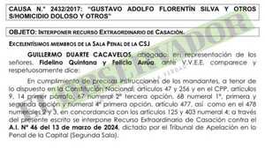 Presentan casación para que padres Rodrigo Quintana puedan participar como querellantes en el proceso