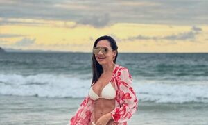 (GALERIA)Meli Quiñónez presumiendo curvas en la playa: “Días felices”