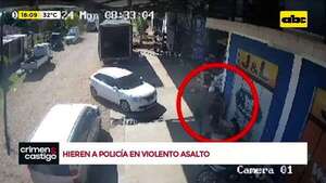 Video: así asaltaron una empresa y golpearon a un policía - Crimen y castigo - ABC Color