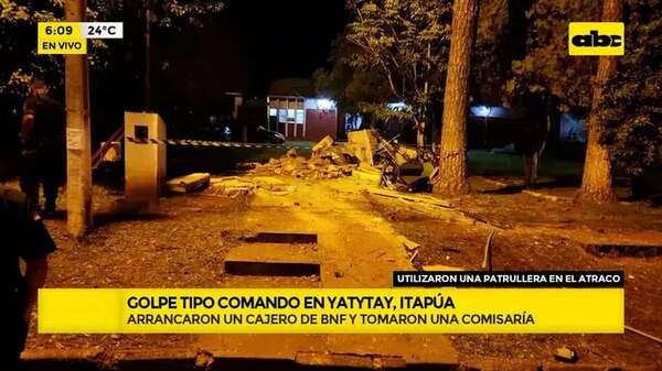 Itapúa: Tomaron una comisaría y robaron un cajero automático - ABC Noticias - ABC Color