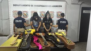Recuperaron instrumentos robados de músico y dos fueron detenidos