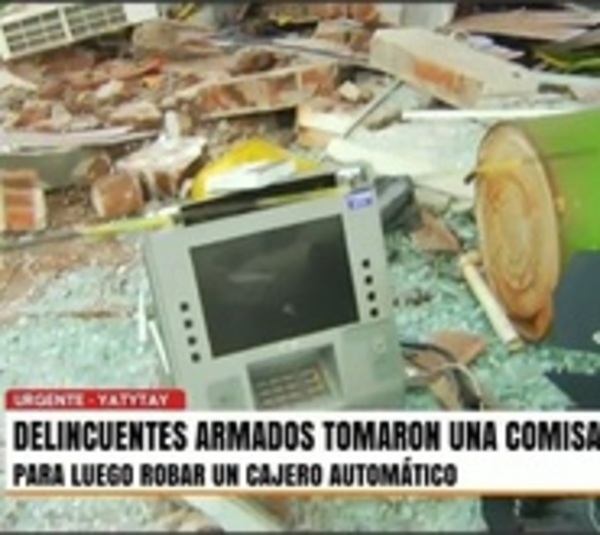 Redujeron a policías y asaltaron un cajero en Yatytay - Paraguay.com
