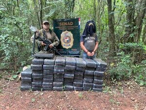Media tonelada de droga confiscó la Senad en la zona ribereña de Canindeyú