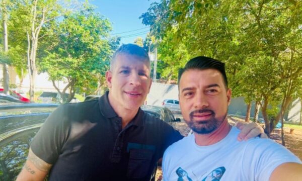 ¡”El Emperador” y Martín Palermo se encontraron!