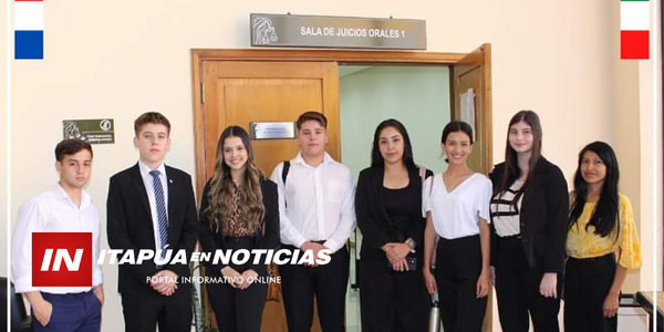 ESTUDIANTES DE LA UCI VISITARON PALACIO DE JUSTICIA DE ENCARNACIÓN - Itapúa Noticias