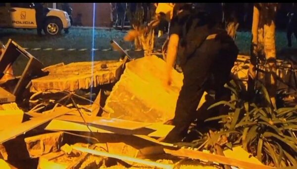 Cajero violentado tenía más de 330 millones de guaraníes