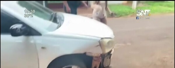 Ebria al volante se accidentó - SNT