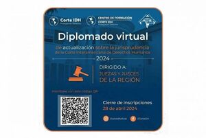 Invitan a participar de Diplomado virtual de la Corte IDH