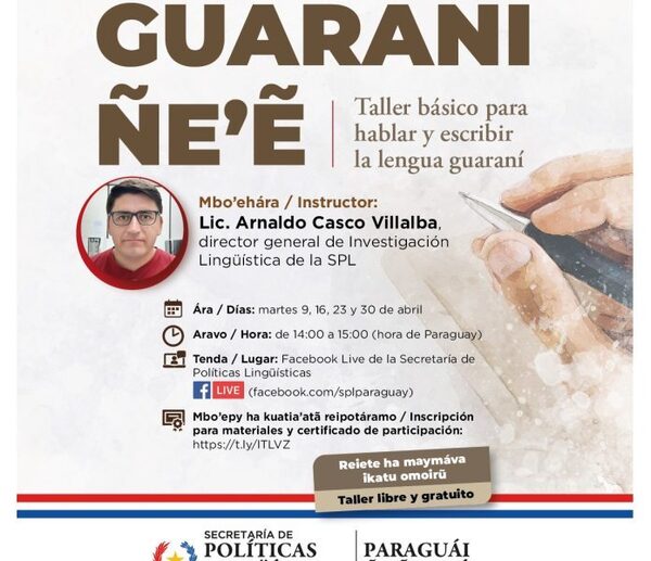 SPL ofrece taller virtual gratuito de guaraní básico