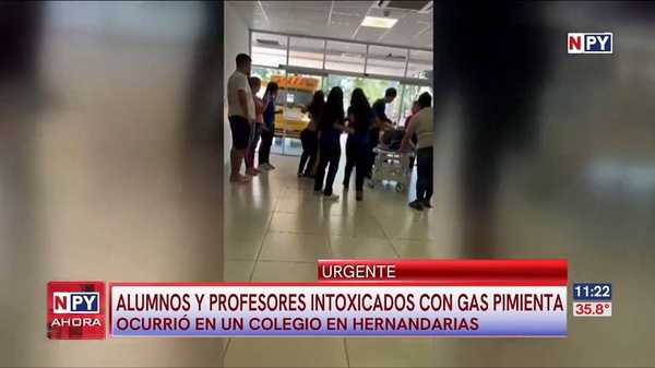 Travesura de estudiantes provocó intoxicación masiva en colegio de Hernandarias - Noticias Paraguay