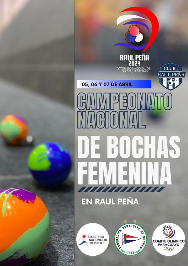 Nacional femenino de bochas se juega en tres canchas en Raul Peña - La Tribuna