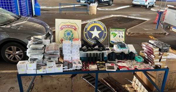 Diario HOY | Paraguayo cae en Foz de Iguazú con mercaderías y 4 armas de fuego