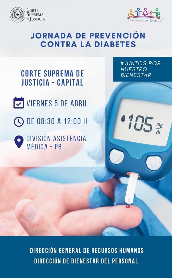 Este viernes harán jornada de prevención contra la diabetes