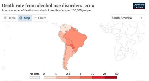 Paraguay encabeza la lista de muertes en Sudamérica por culpa del trago