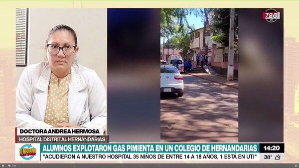 Alumna ingresó a terapia tras inhalar gas pimienta - Megacadena - Diario Digital
