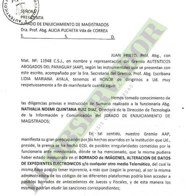 Exigen apartar a directora TIC del JEM que habría borrado imágenes de circuito cerrado de la institución