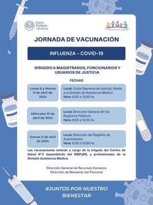 Socializan jornadas de vacunación contra influenza y covid-19