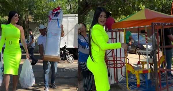 La Nación / Laurys volvió a conmover a internautas con lindo gesto para escuela de Paraguarí