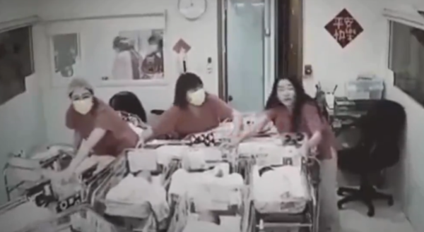 (VIDEO). Acción de enfermeras en un hospital de Taiwán es aplaudido tras feroz terremoto