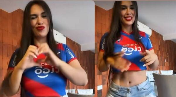 [VIDEO] Salió un bailecito de Ana Laura para alentar a Cerro en su debut en la Copa